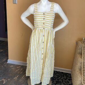 Rachel Zoe 100% linen Maxi Dress size 2